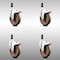Service Caster 5 Inch 316SS High Temp Glass Filled Nylon 3/4 Inch Stem Caster Set Lock Brake SCC-SS316TTLEX20S514-GFNSHT-34-4 - alternate 3